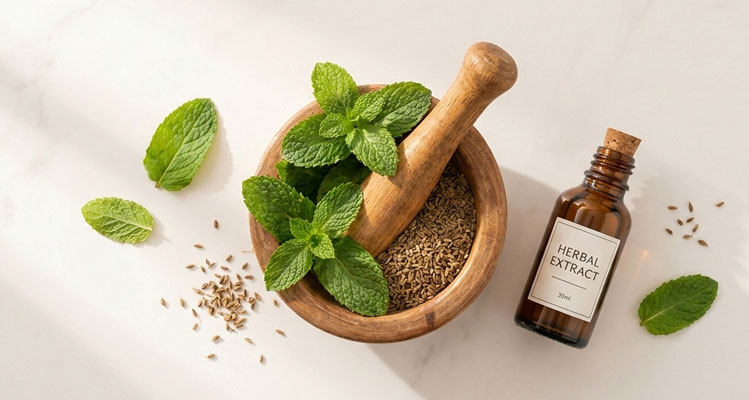 درمان فوری نفخ و سنگینی معده با زنیان و نعنا + راهکار گیاهی
